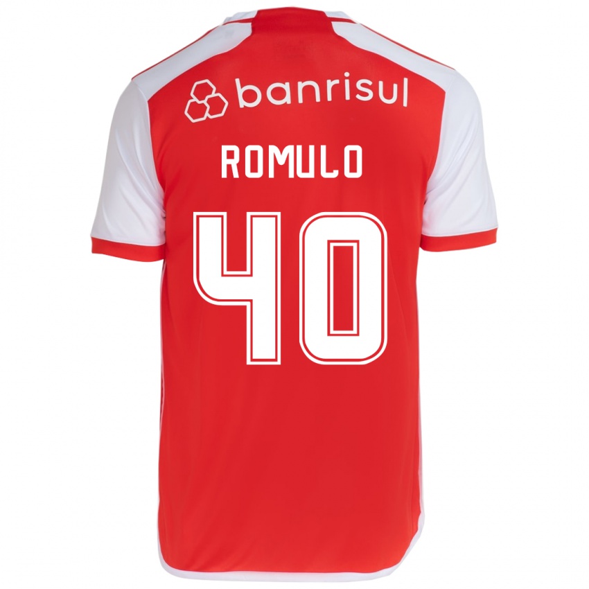 Kinder Rômulo #40 Rot-Weiss Heimtrikot Trikot 2024/25 T-Shirt