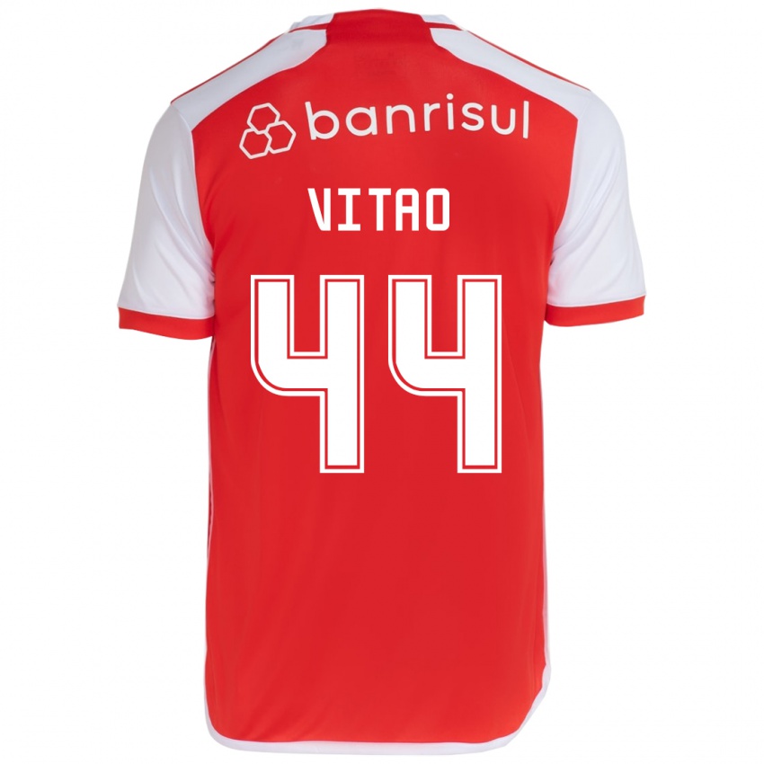 Kinder Vitão #44 Rot-Weiss Heimtrikot Trikot 2024/25 T-Shirt