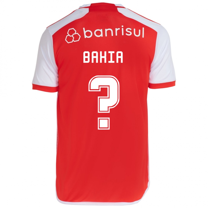 Kinder Guilherme Bahia #0 Rot-Weiss Heimtrikot Trikot 2024/25 T-Shirt