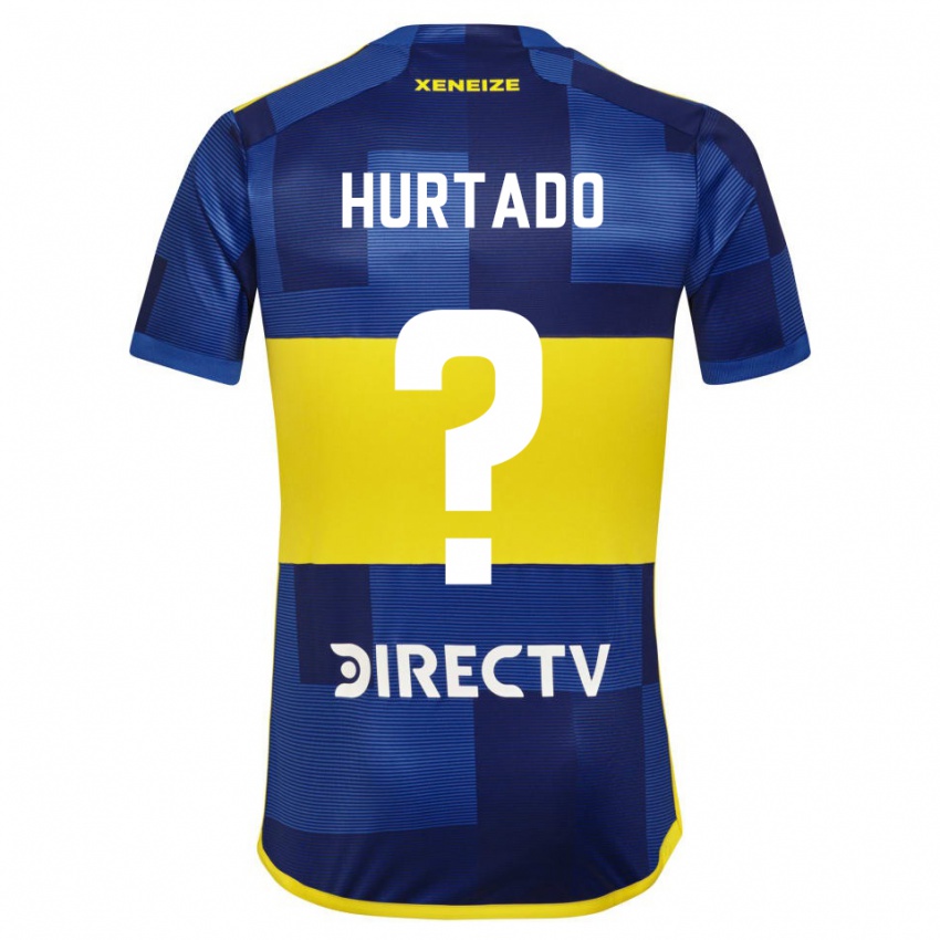 Kinder Jan Hurtado #0 Blau Gelb Heimtrikot Trikot 2024/25 T-Shirt