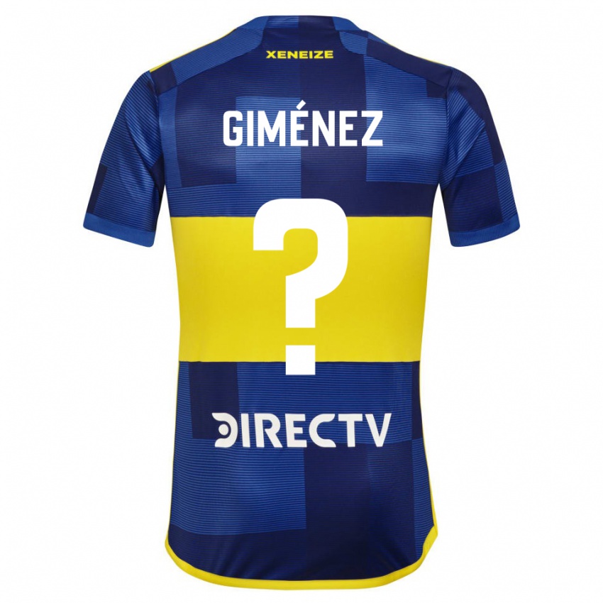 Kinder Milton Giménez #0 Blau Gelb Heimtrikot Trikot 2024/25 T-Shirt