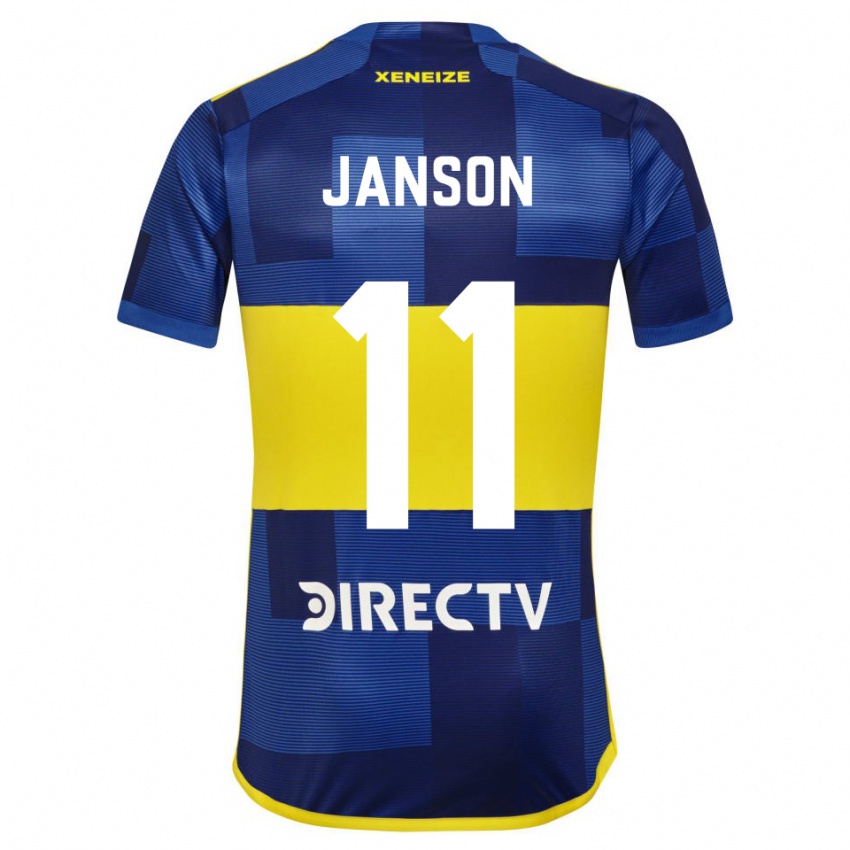 Kinder Lucas Janson #11 Blau Gelb Heimtrikot Trikot 2024/25 T-Shirt