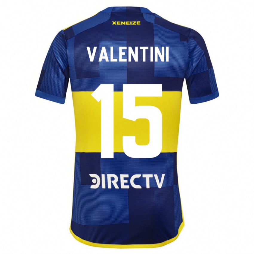 Kinder Nicolas Valentini #15 Blau Gelb Heimtrikot Trikot 2024/25 T-Shirt