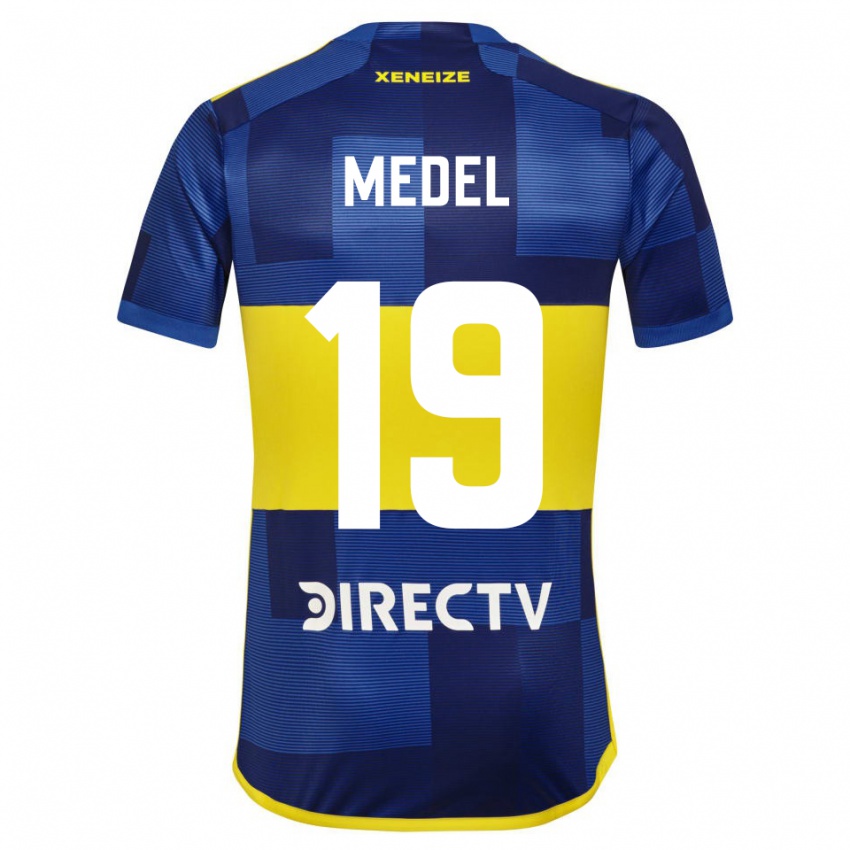 Kinder Gary Medel #19 Blau Gelb Heimtrikot Trikot 2024/25 T-Shirt