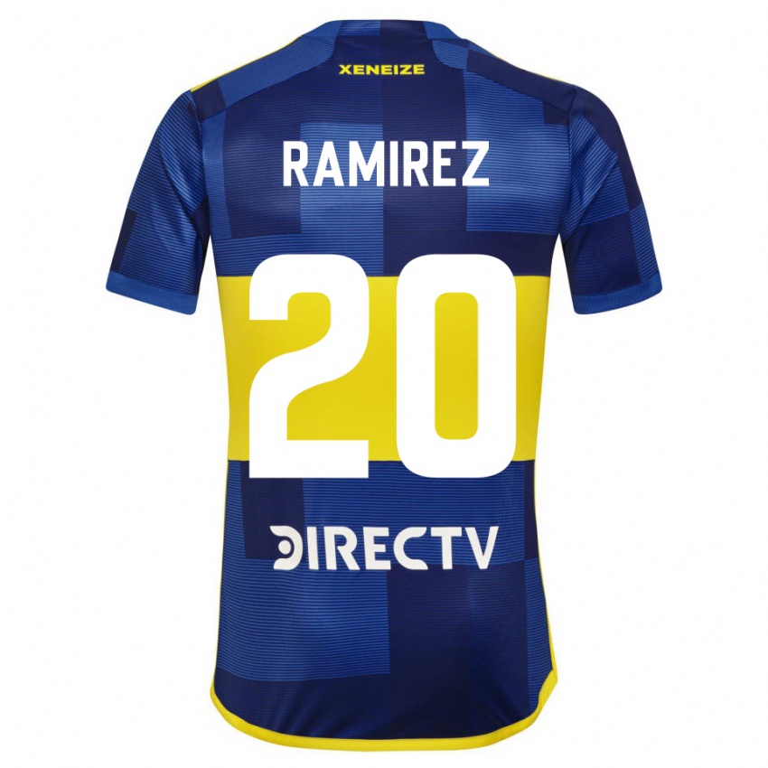 Kinder Juan Ramirez #20 Blau Gelb Heimtrikot Trikot 2024/25 T-Shirt