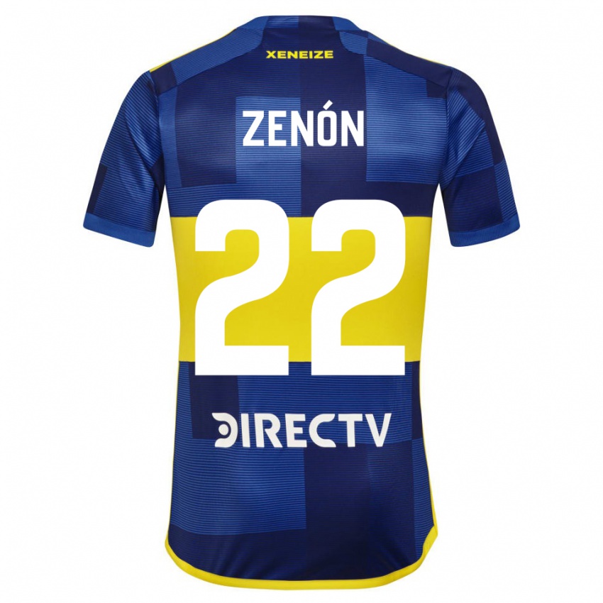 Kinder Kevin Zenón #22 Blau Gelb Heimtrikot Trikot 2024/25 T-Shirt