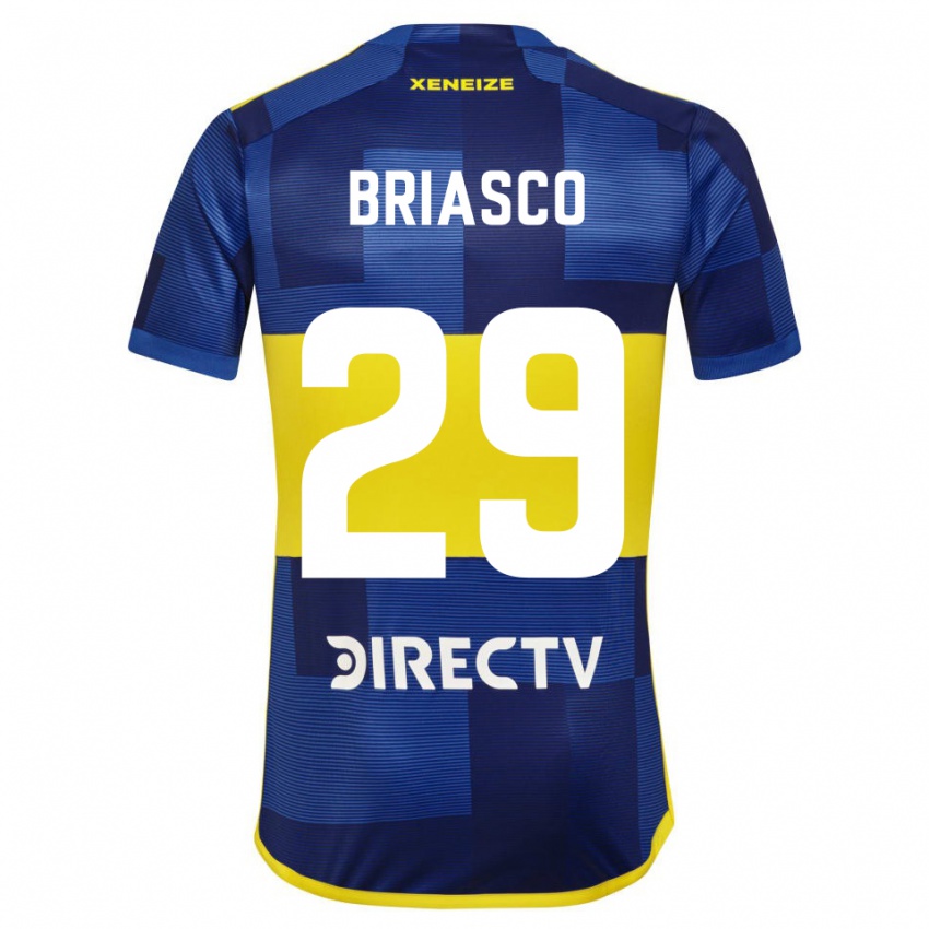 Kinder Norberto Briasco #29 Blau Gelb Heimtrikot Trikot 2024/25 T-Shirt