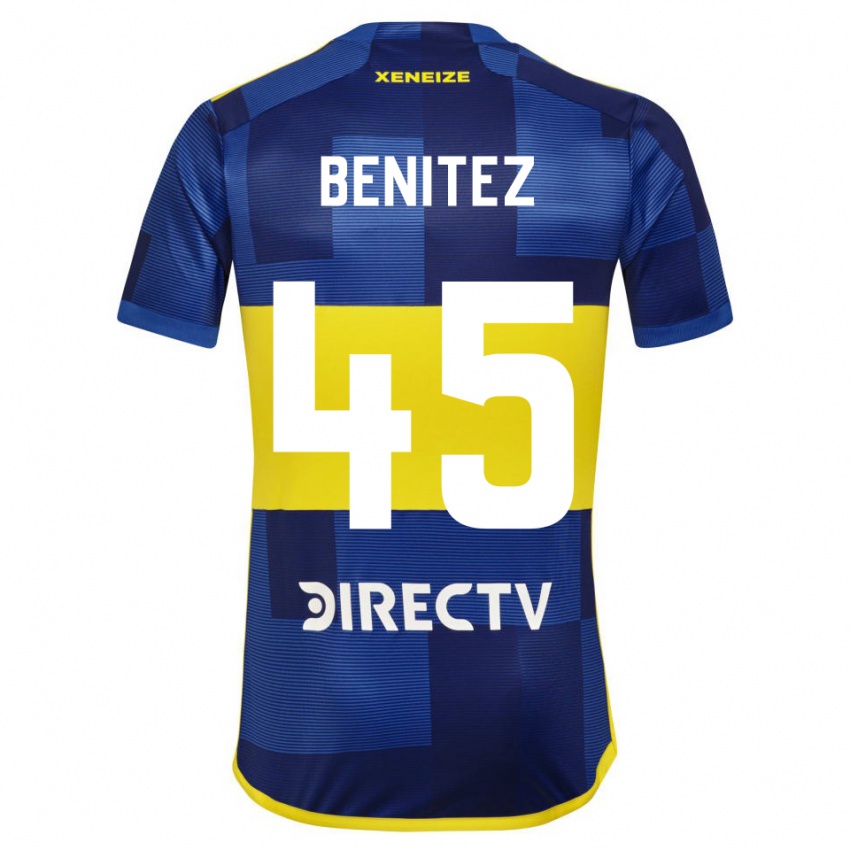 Kinder Mauricio Benitez #45 Blau Gelb Heimtrikot Trikot 2024/25 T-Shirt