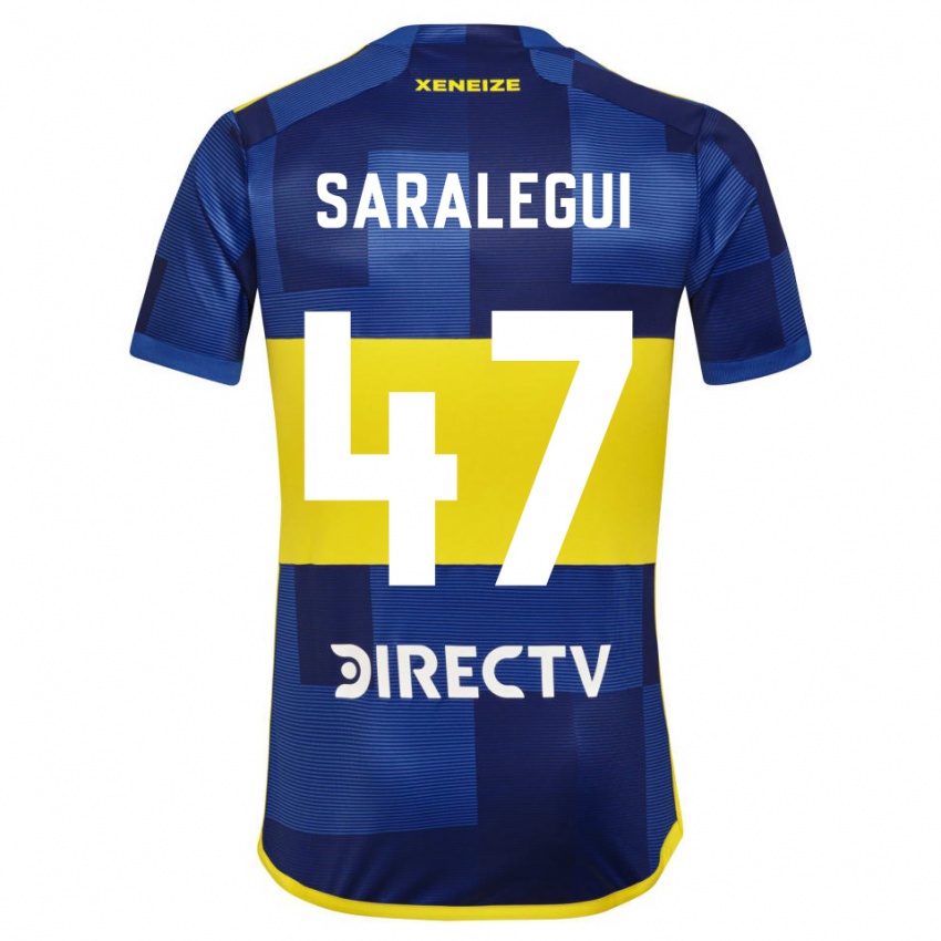 Kinder Jabes Saralegui #47 Blau Gelb Heimtrikot Trikot 2024/25 T-Shirt