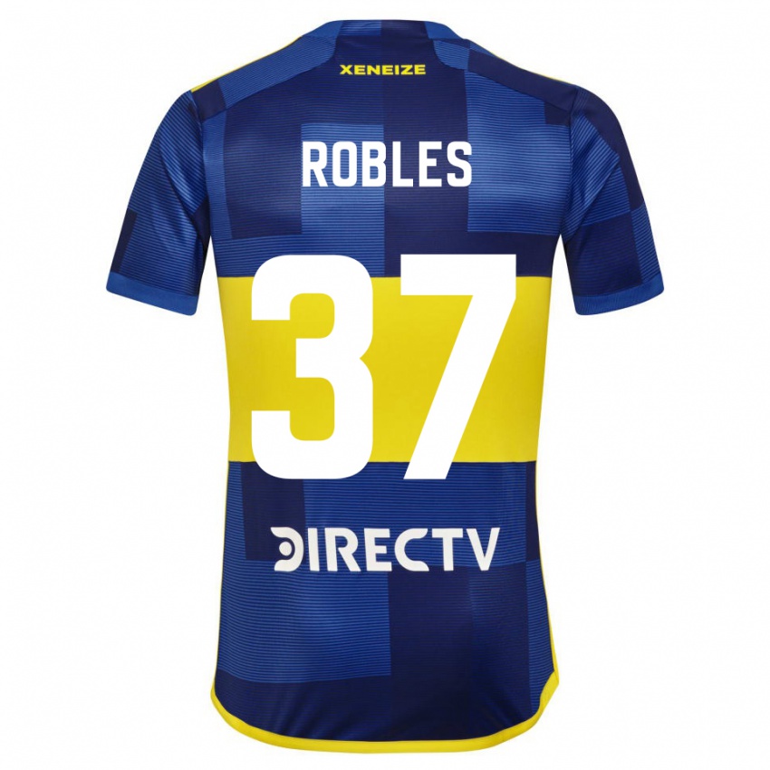 Kinder Sebastian Diaz Robles #37 Blau Gelb Heimtrikot Trikot 2024/25 T-Shirt