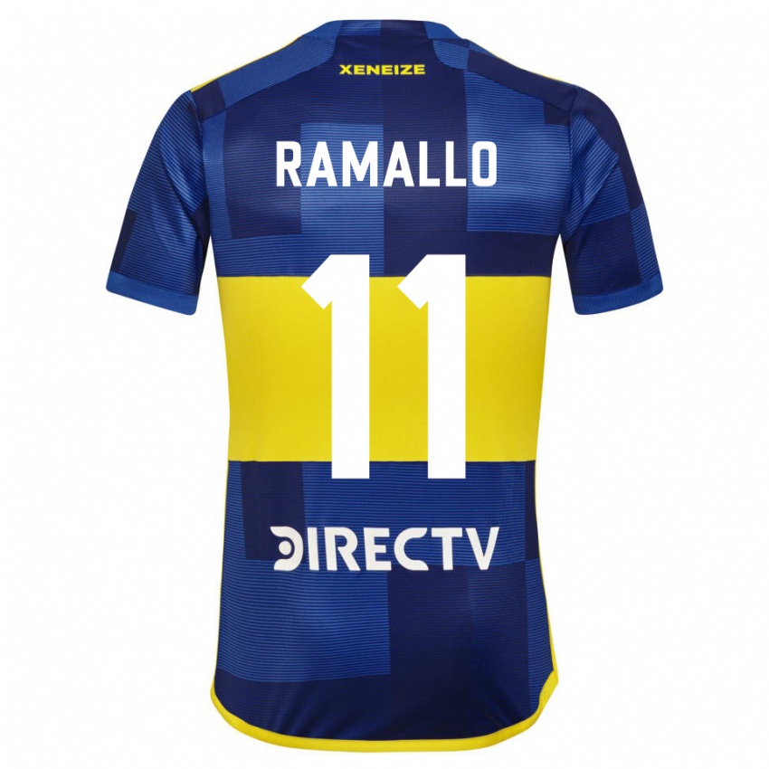 Kinder Yael Ramallo #11 Blau Gelb Heimtrikot Trikot 2024/25 T-Shirt