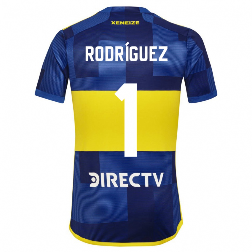 Kinder Fernando Rodríguez #1 Blau Gelb Heimtrikot Trikot 2024/25 T-Shirt