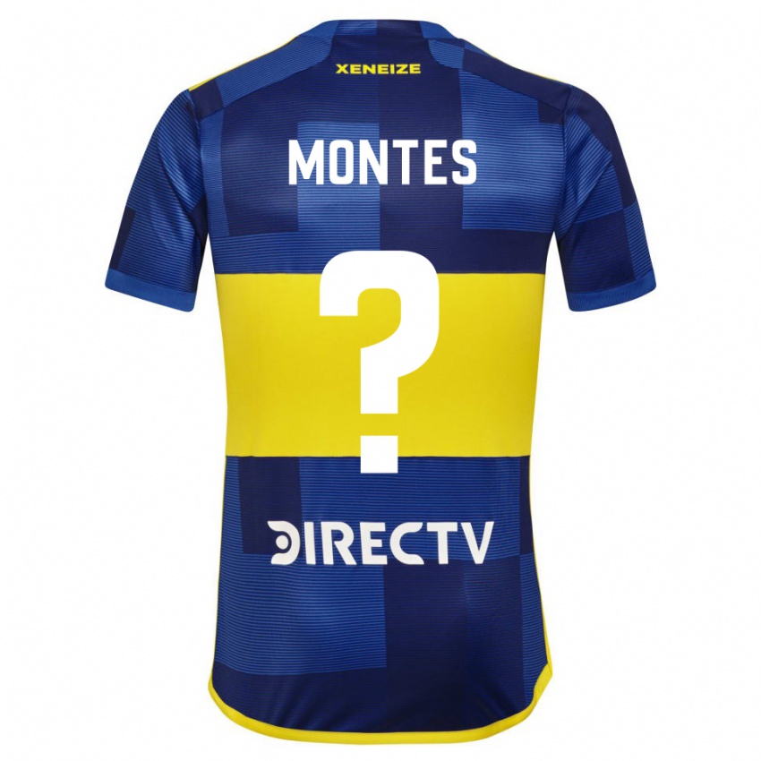 Kinder Rodrigo Montes #0 Blau Gelb Heimtrikot Trikot 2024/25 T-Shirt