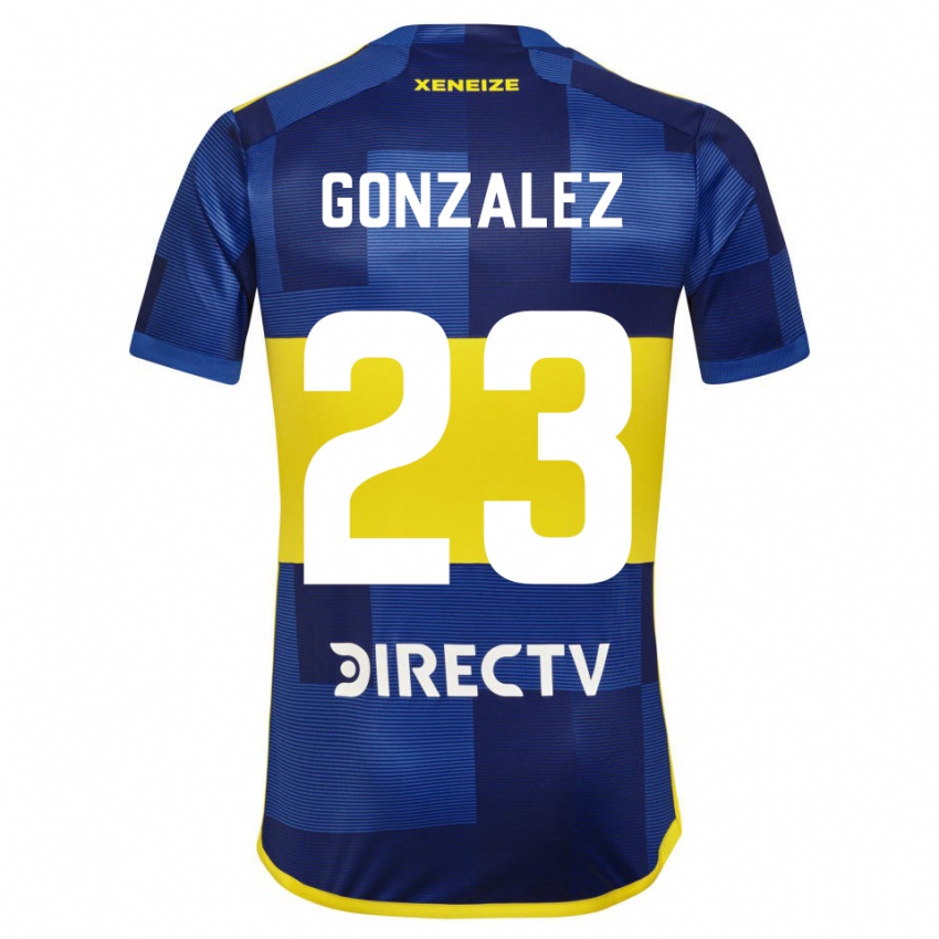 Kinder Diego Gonzalez #23 Blau Gelb Heimtrikot Trikot 2024/25 T-Shirt