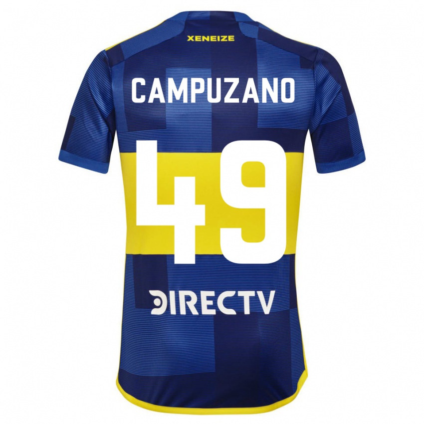 Kinder Jorman Campuzano #49 Blau Gelb Heimtrikot Trikot 2024/25 T-Shirt