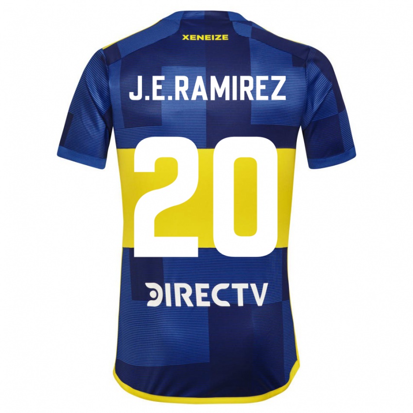 Kinder Juan Edgardo Ramirez #20 Blau Gelb Heimtrikot Trikot 2024/25 T-Shirt