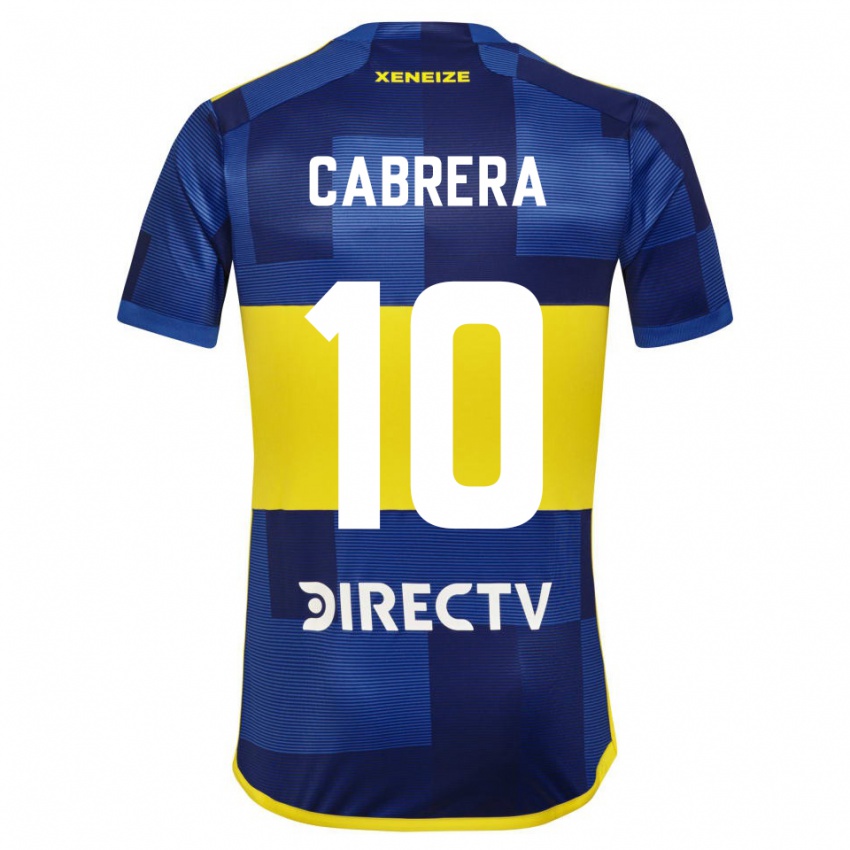 Kinder Micaela Cabrera #10 Blau Gelb Heimtrikot Trikot 2024/25 T-Shirt