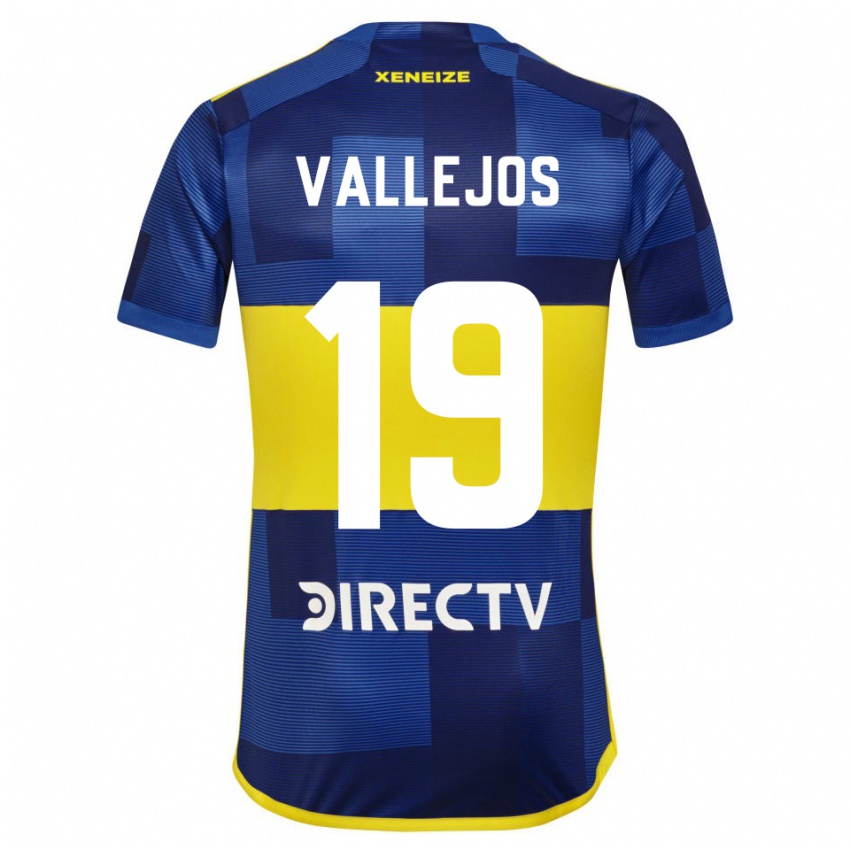 Kinder Fabiana Vallejos #19 Blau Gelb Heimtrikot Trikot 2024/25 T-Shirt