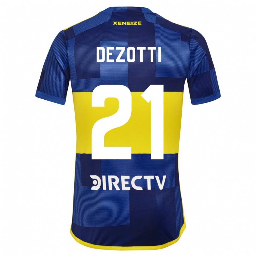 Kinder Martina Dezotti #21 Blau Gelb Heimtrikot Trikot 2024/25 T-Shirt