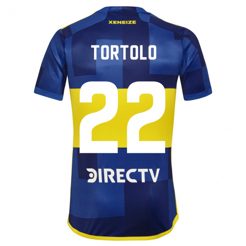 Kinder Dulce Tortolo #22 Blau Gelb Heimtrikot Trikot 2024/25 T-Shirt