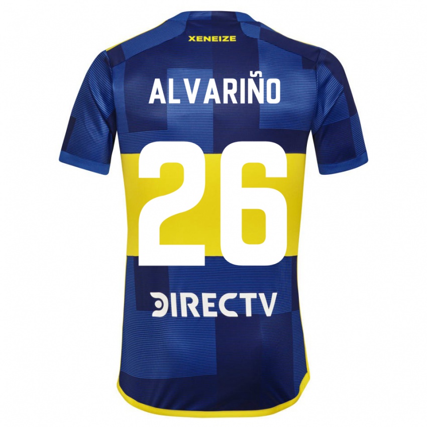 Kinder Alexis Alvariño #26 Blau Gelb Heimtrikot Trikot 2024/25 T-Shirt