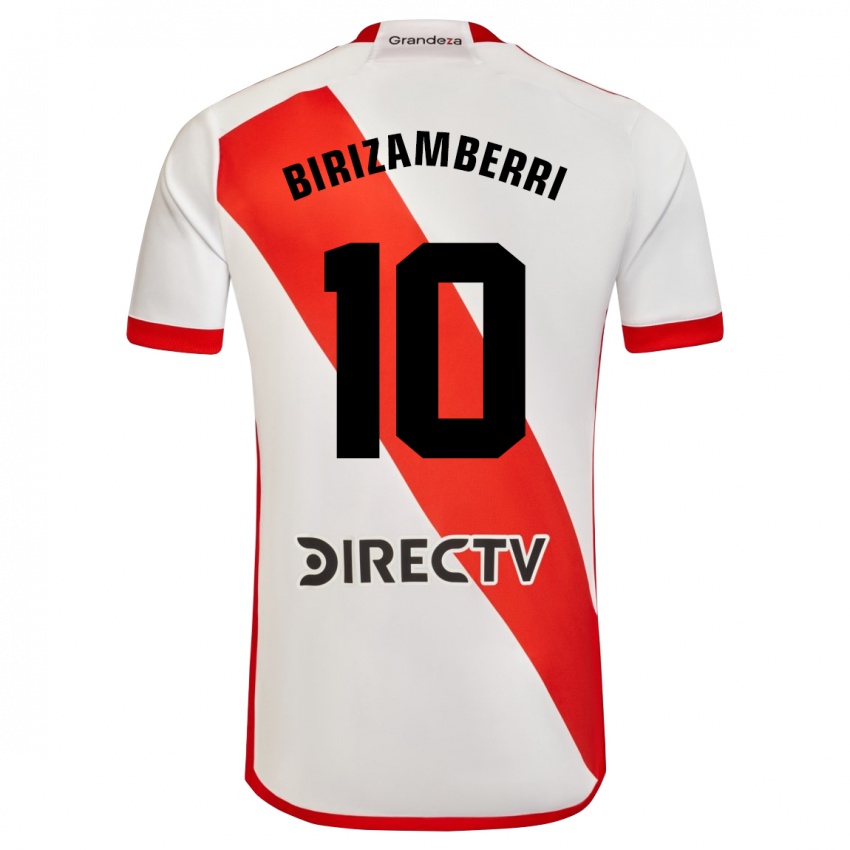 Kinder María Carolina Birizamberri Rivero #10 Weiß Rot Heimtrikot Trikot 2024/25 T-Shirt