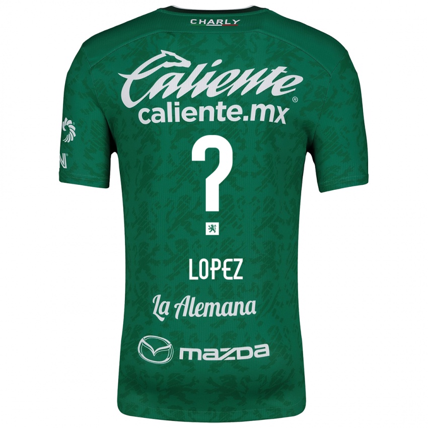 Kinder Nicolas Lopez #0 Grün Weiß Heimtrikot Trikot 2024/25 T-Shirt