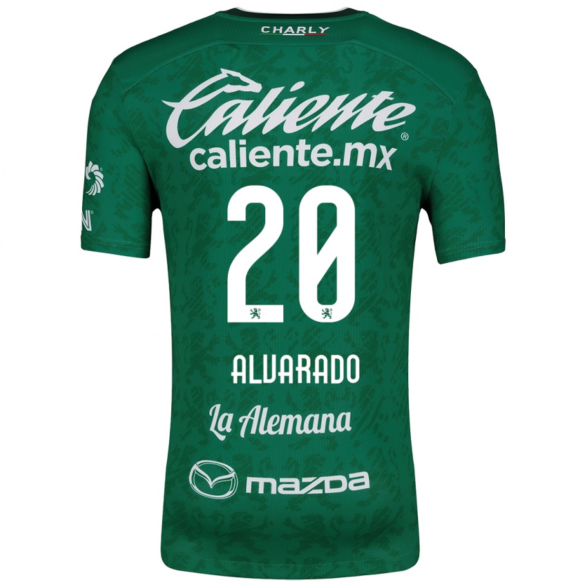 Kinder Alfonso Alvarado #20 Grün Weiß Heimtrikot Trikot 2024/25 T-Shirt