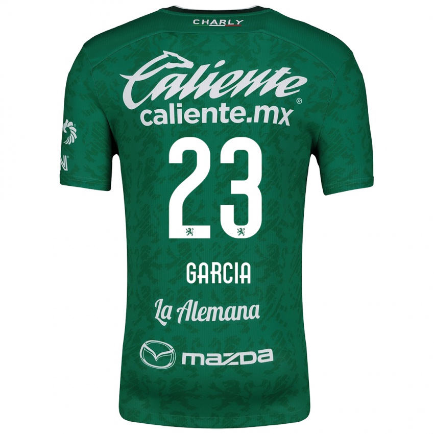 Kinder Óscar García #23 Grün Weiß Heimtrikot Trikot 2024/25 T-Shirt