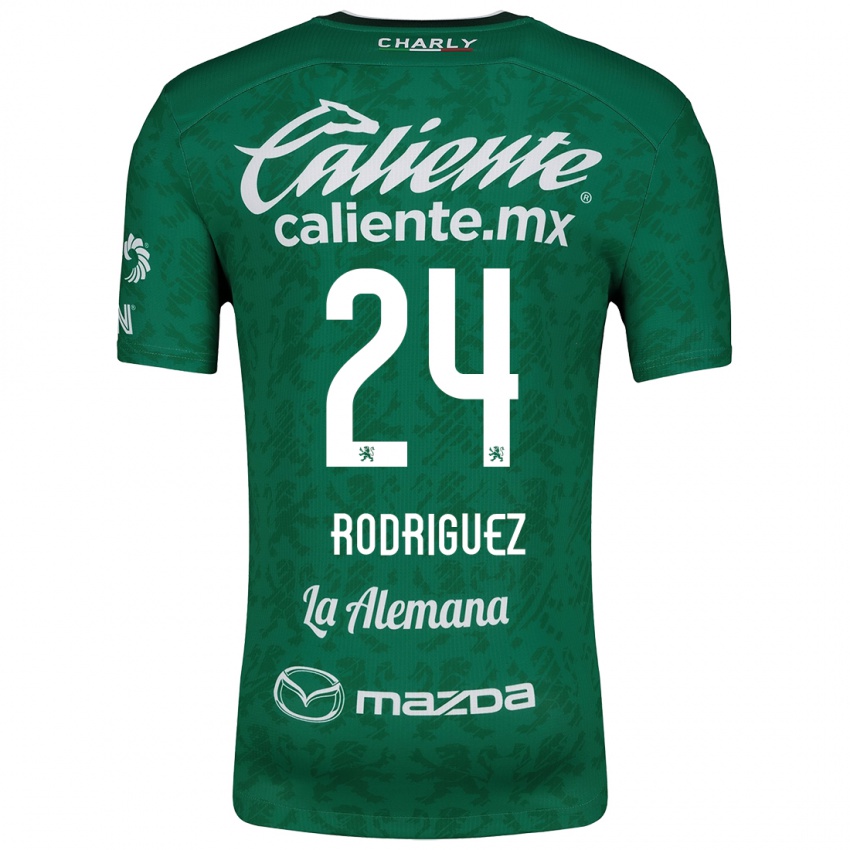 Kinder Osvaldo Rodríguez #24 Grün Weiß Heimtrikot Trikot 2024/25 T-Shirt