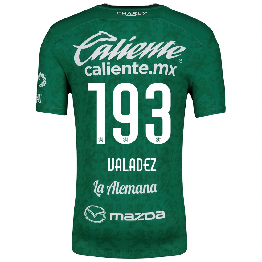 Kinder Luis Valadez #193 Grün Weiß Heimtrikot Trikot 2024/25 T-Shirt