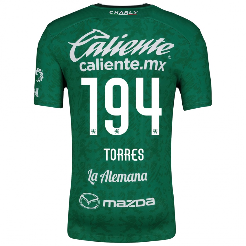 Kinder Erick Torres #194 Grün Weiß Heimtrikot Trikot 2024/25 T-Shirt