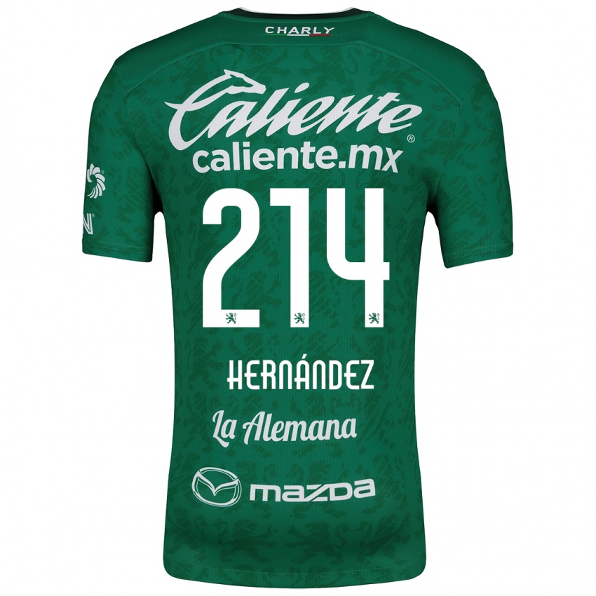 Kinder Iván Hernández #214 Grün Weiß Heimtrikot Trikot 2024/25 T-Shirt