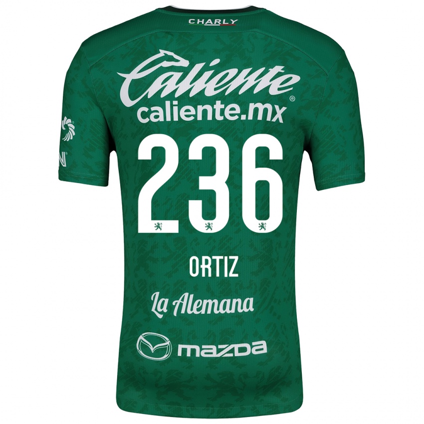 Kinder Youssef Ortiz #236 Grün Weiß Heimtrikot Trikot 2024/25 T-Shirt