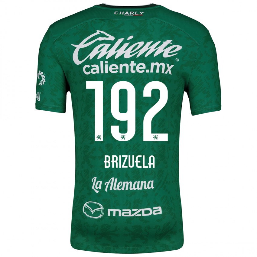 Kinder Juan Brizuela #192 Grün Weiß Heimtrikot Trikot 2024/25 T-Shirt