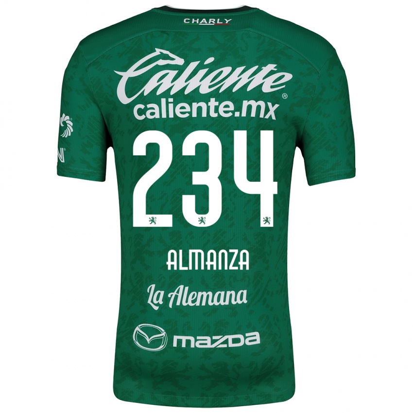 Kinder Román Almanza #234 Grün Weiß Heimtrikot Trikot 2024/25 T-Shirt