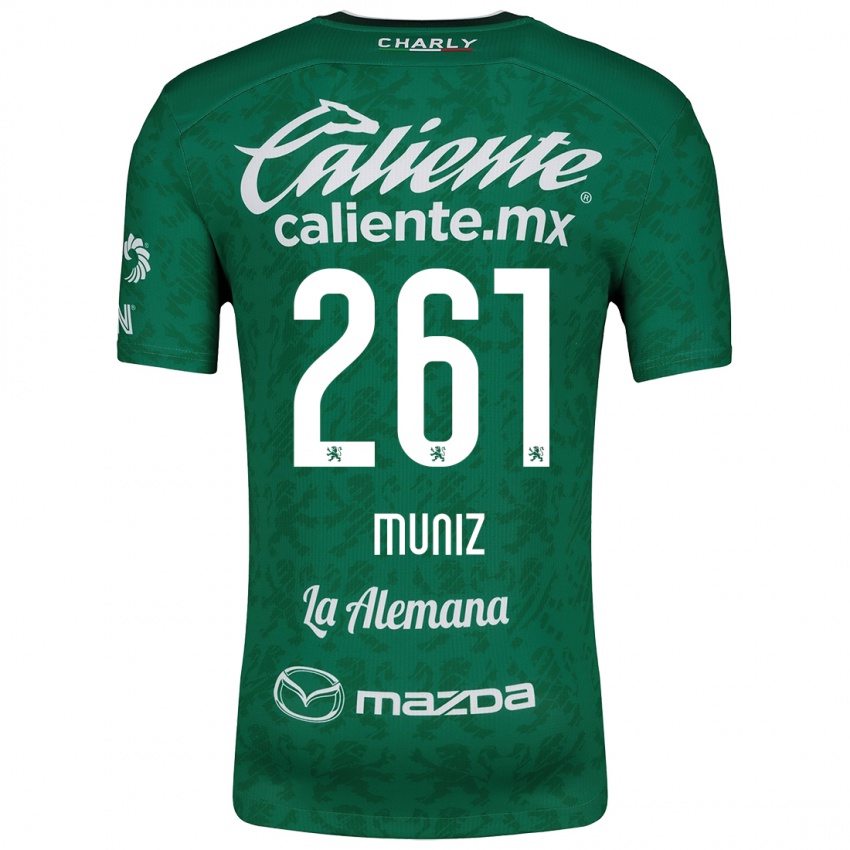 Kinder César Muñiz #261 Grün Weiß Heimtrikot Trikot 2024/25 T-Shirt