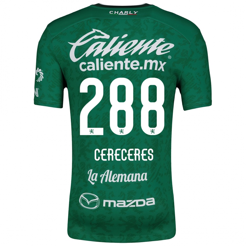 Kinder Thomas Cereceres #288 Grün Weiß Heimtrikot Trikot 2024/25 T-Shirt