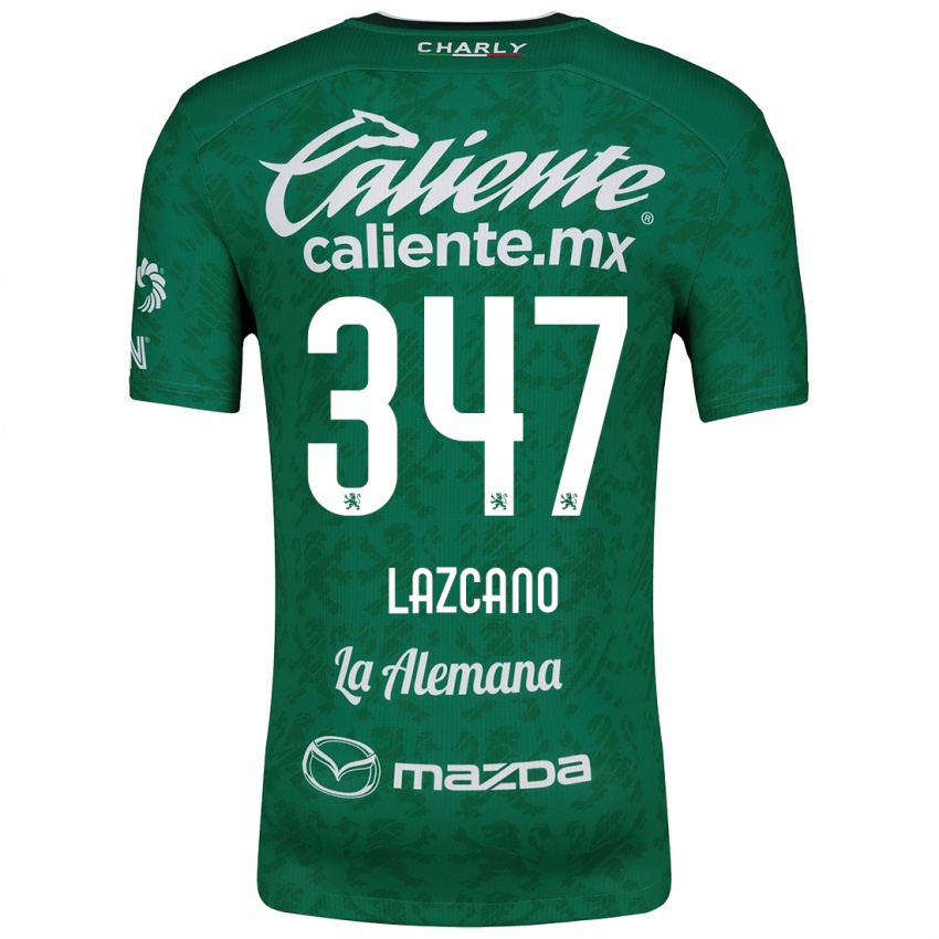 Kinder Evan Lazcano #347 Grün Weiß Heimtrikot Trikot 2024/25 T-Shirt