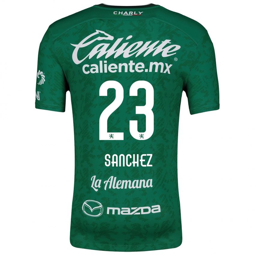 Kinder Borja Sánchez #23 Grün Weiß Heimtrikot Trikot 2024/25 T-Shirt