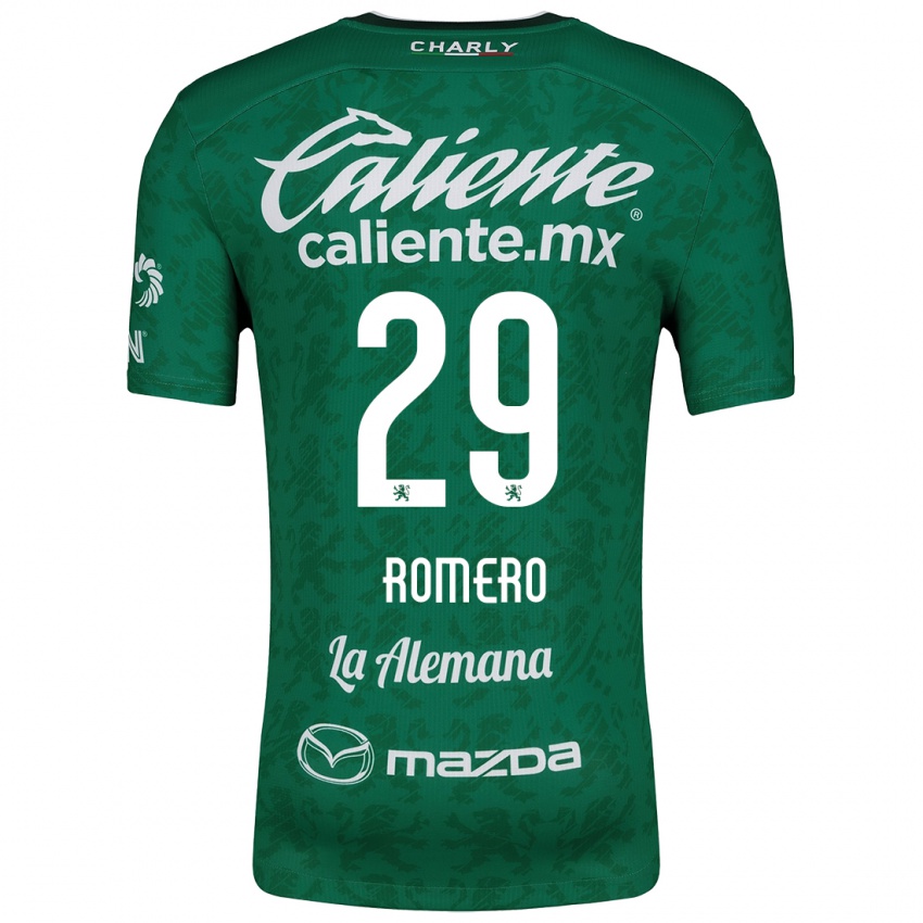 Kinder Lucas Romero #29 Grün Weiß Heimtrikot Trikot 2024/25 T-Shirt