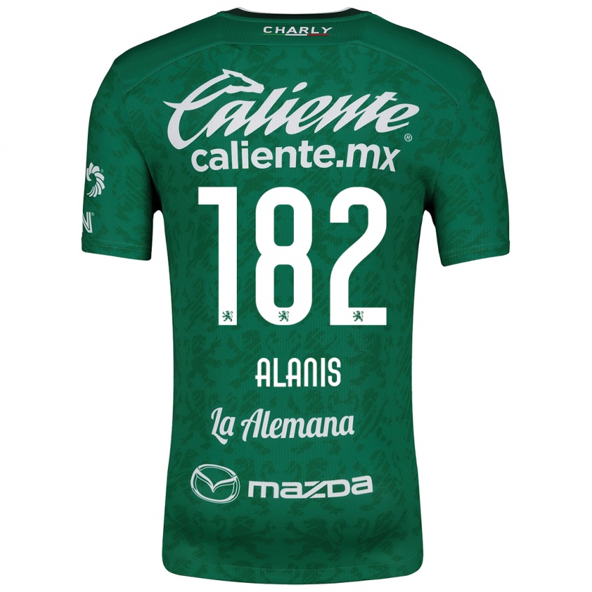 Kinder Alejandro Alanís #182 Grün Weiß Heimtrikot Trikot 2024/25 T-Shirt