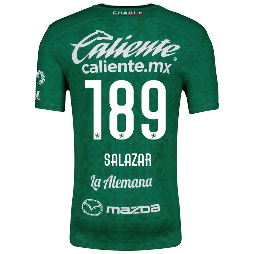 Kinder José Salazar #189 Grün Weiß Heimtrikot Trikot 2024/25 T-Shirt