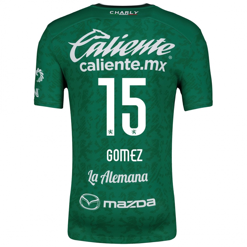 Kinder Paulina Gómez #15 Grün Weiß Heimtrikot Trikot 2024/25 T-Shirt