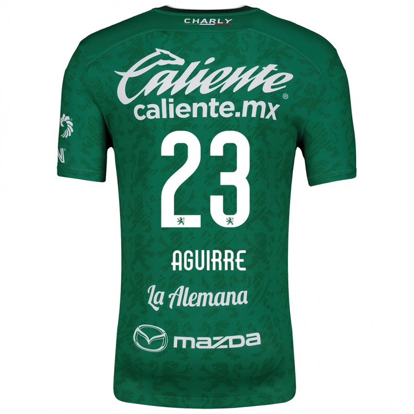 Kinder Zoe Aguirre #23 Grün Weiß Heimtrikot Trikot 2024/25 T-Shirt