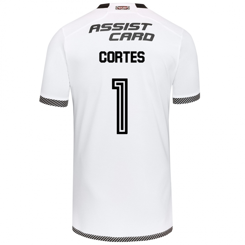 Kinder Brayan Cortés #1 Weiß Schwarz Heimtrikot Trikot 2024/25 T-Shirt