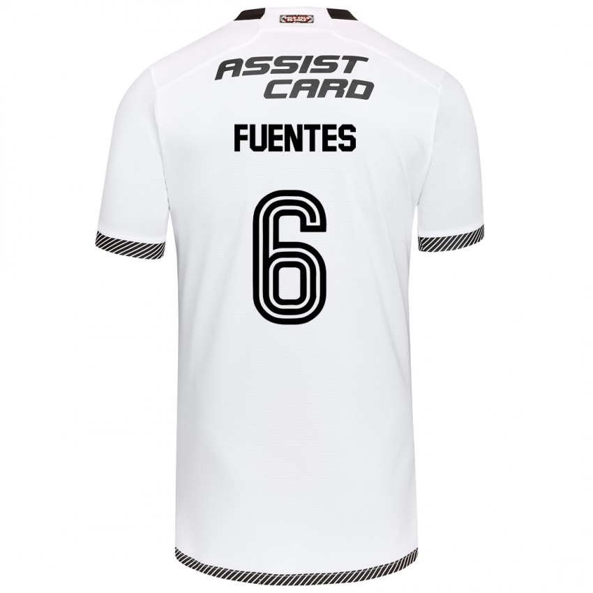 Kinder César Fuentes #6 Weiß Schwarz Heimtrikot Trikot 2024/25 T-Shirt