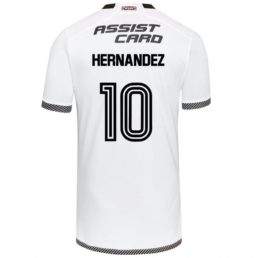 Kinder Leandro Hernández #10 Weiß Schwarz Heimtrikot Trikot 2024/25 T-Shirt