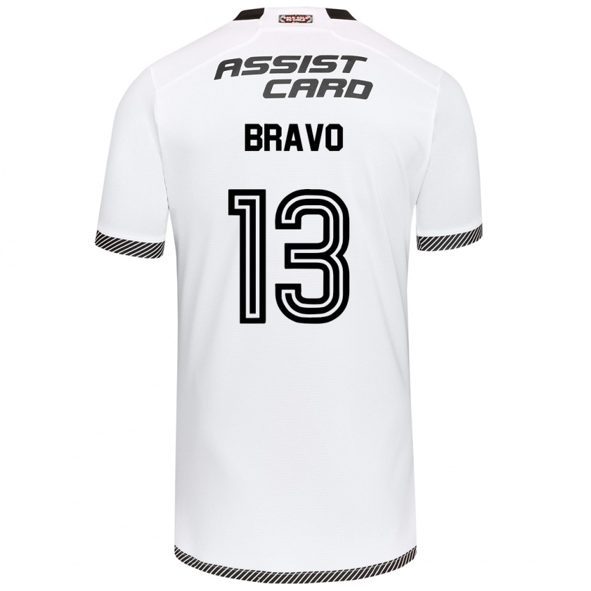 Kinder Santiago Bravo #13 Weiß Schwarz Heimtrikot Trikot 2024/25 T-Shirt