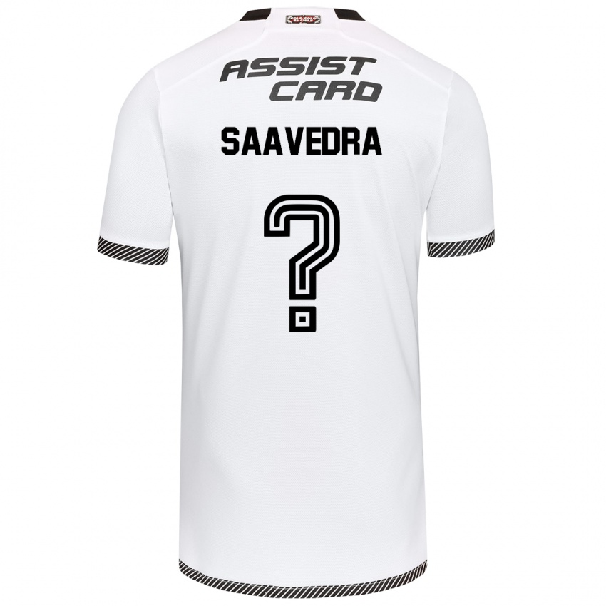 Kinder Danilo Saavedra #0 Weiß Schwarz Heimtrikot Trikot 2024/25 T-Shirt